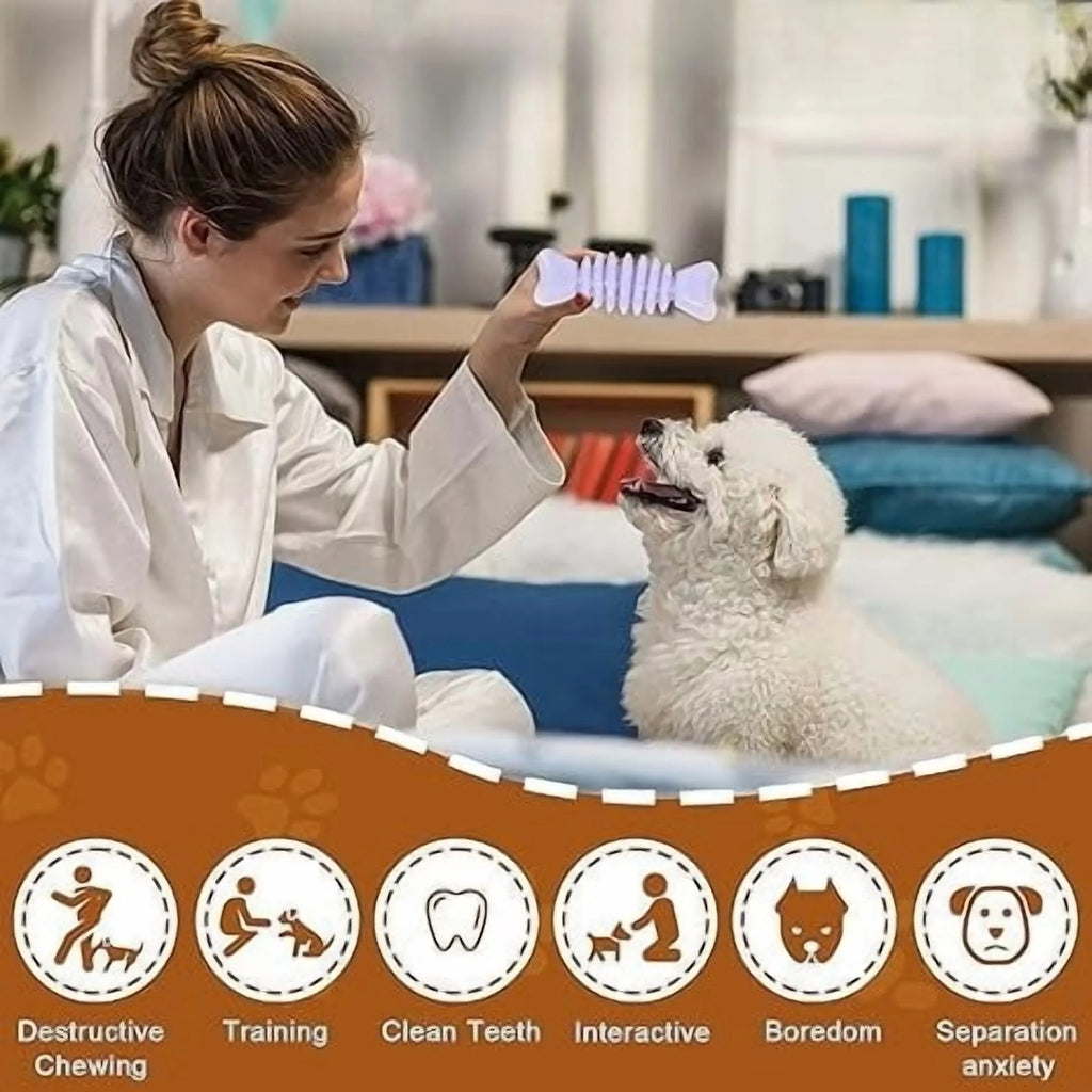 6-Pack Interactive Puppy Chew Toys for Small Dogs, Durable Soft Teething Toys, Blue Dog Toys for Puppies, Safe Non-Toxic Dental Chew Toys for Training, Play and Entertainment