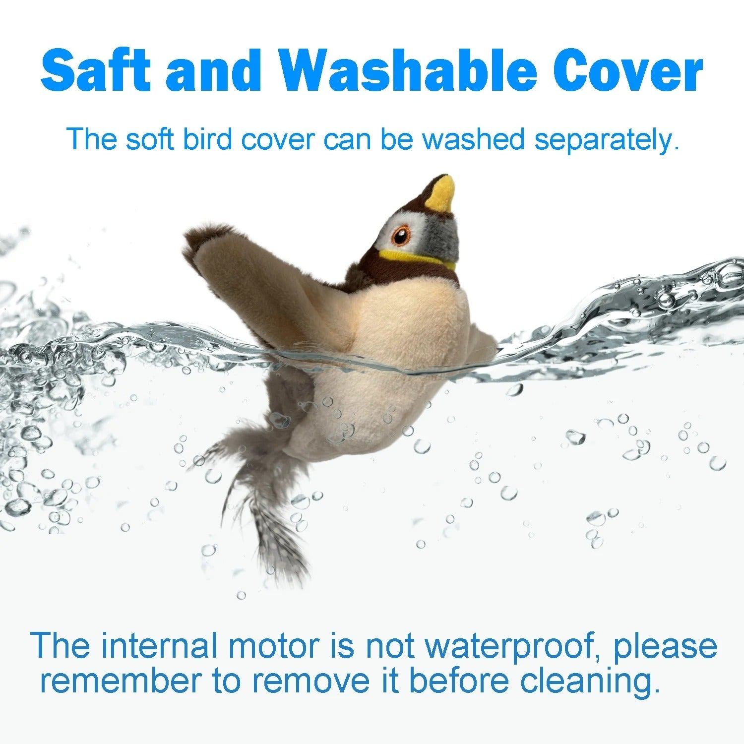 Interactive Flapping Bird Cat Toy Rechargeable Touch-Activated Kicker Catnip Play Toy for Kittens and Cats Realistic Wing Movement Exercise and Hunting Simulation Indoor Fun