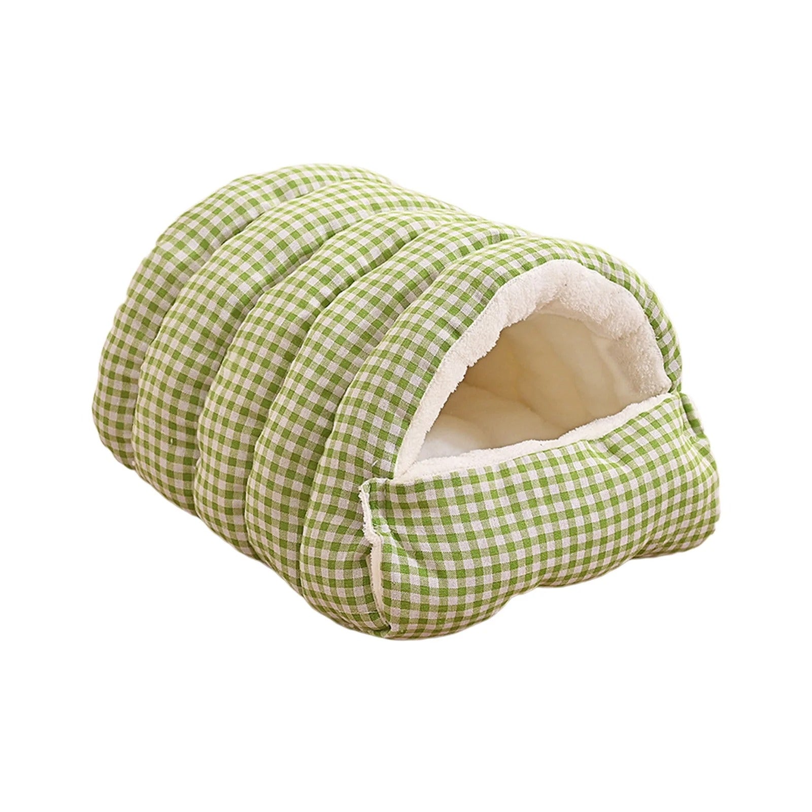 2PCS Semi-Enclosed Cat Beds for Indoor Cats, Plush Covered Cat Cave with Soft Detachable Cushion, Large Cozy Sleeping Space for Kittens, Small Cats and Small Dogs, Portable and Washable Pet Bed 30x30x28cm Multicolor