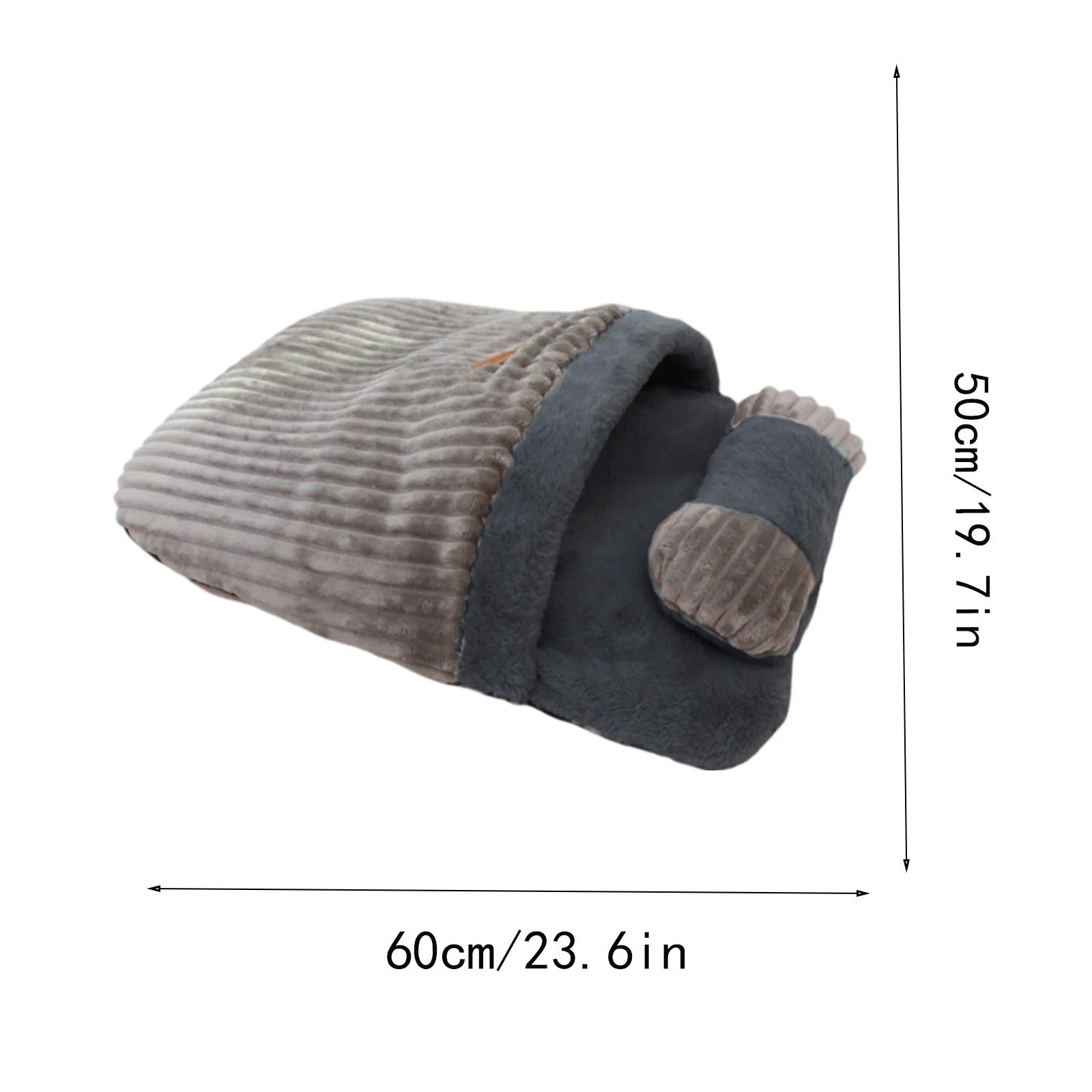 Cozy Cat Cave Bed – Self-Warming Plush Sleeping Bag for Indoor Cats & Kittens, Soft Thermal Pet Sack with Snuggle Design, Winter Cat Bed for Small Dogs & Puppies