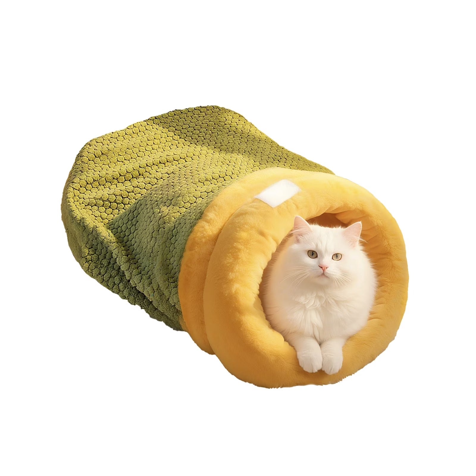 Cozy Cat Sleeping Bag Bed – Self-Warming Plush Sack, Winter Hideaway Cave Bed for Indoor Cats & Kittens, Soft Snuggle Sack for Small Dogs and Puppies